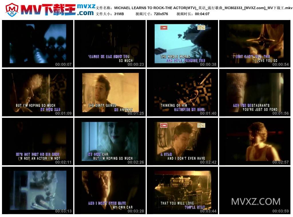 MICHAEL LEARNS TO ROCK-THE ACTOR(MTV)_英语_流行歌曲_MC802333
